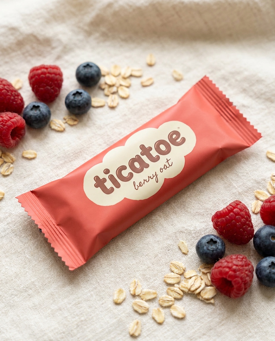 ticatoe berry oat bar